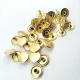 61 Rivet 15 mm (0.59") Cap with 7 mm (0.28") Post Steel Rivet for bags, belts, and leather goods - 500 Pieces