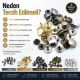 61 Rivet 15 mm (0.59") Cap with 7 mm (0.28") Post Steel Rivet for bags, belts, and leather goods - 500 Pieces