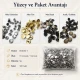 61 Rivet 15 mm (0.59") Cap with 7 mm (0.28") Post Steel Rivet for bags, belts, and leather goods - 500 Pieces