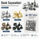 61 Double Cap Rivet 15 mm (0.59") Cap and 12 mm (0.47") Back Cap with 11 mm (0.43") Long Post Steel Rivet for Handbags