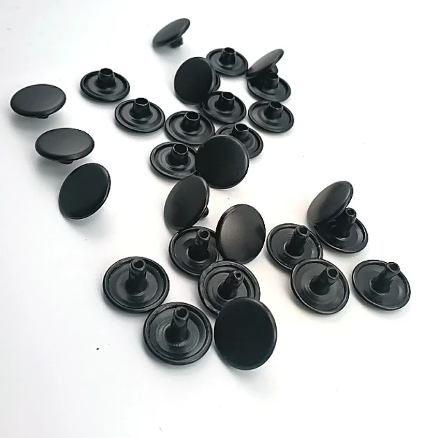 61 Double Cap Rivet 15 mm (0.59") Cap, 12 mm (0.47") Back Cap, 7 mm (0.28") Post Steel Rivet Set - 500 Sets