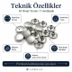 61 Rivet with 15 mm (0.59") Cap and 7 mm (0.28") Post for handbags, belts, and leather goods - 500 Pieces