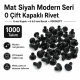 0 Double Cap Rivet 6 mm (0.24") Front Cap / 6 mm (0.24") Back Cap / 6–6.5 mm (0.24"–0.26") Post Steel Rivet for wallets and