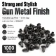 0 Double Cap Rivet 6 mm (0.24") Front Cap / 6 mm (0.24") Back Cap / 6–6.5 mm (0.24"–0.26") Post Steel Rivet for wallets and