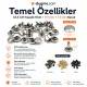 0,35" Rivet 9 mm Double Cap Rivet, Metal Material (1000 Pieces/Pack) R00335CFT