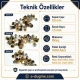 33.5 rivet 9.5 mm (0.37") cap with 7.5 mm (0.29") post brass rivet for bags and leather goods