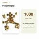 33 Rivet 7 mm Çift Kapaklı 7,5 mm Bacak Pirinç Perçin - 1000 Adet R0033PR