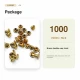 33 Rivet 7 mm Çift Kapaklı 7,5 mm Bacak Pirinç Perçin - 1000 Adet R0033PR