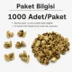 33 Rivet 7 mm Çift Kapaklı 7,5 mm Bacak Pirinç Perçin - 1000 Adet R0033PR