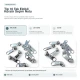 N5 / #5 Single-Pull Nylon Coil Zipper Slider for Tents, Awnings and Luggage, durable PP material, ideal for outdoor and