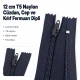 12 cm / 4.72 in Nylon Wallet Zipper Closed End for Pockets and Organizers