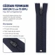 Naylon Cüzdan Fermuarı 12 cm T5, Kapalı Uçlu, Lacivert Renk, Mini Cep ve Organizer İçin Uygun