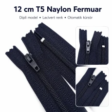 Nylon Wallet Zipper 10 cm T 5 Bottom - ENC0012T5