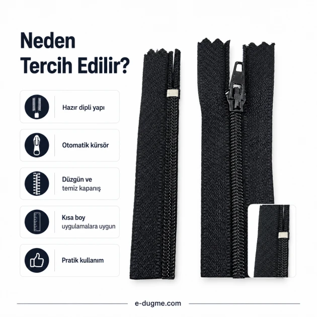 Nylon Wallet Zipper 14 cm T5 Bottom