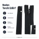 Nylon Wallet Zipper 14 cm T5 Bottom