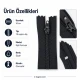 Nylon Wallet Zipper 14 cm T5 Bottom