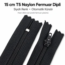Nylon Wallet Zipper 15 cm #3 Bottom - ENC0015T5