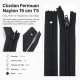 Cüzdan Fermuarı Naylon 15 cm T5, kapalı uçlu, mini cep, kılıf ve organizer için ideal