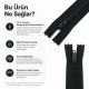 Cüzdan Fermuarı Naylon 15 cm T5, kapalı uçlu, mini cep, kılıf ve organizer için ideal