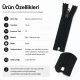 Cüzdan Fermuarı Naylon 15 cm T5, kapalı uçlu, mini cep, kılıf ve organizer için ideal