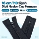 Pocket Zipper Nylon 16 cm #5 Black Closed-End – ENC0016T10 for zippered pocket applications