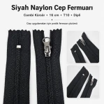 Nylon Pocket Zipper Combi Handle 16 cm T10 - ENC0016T10C