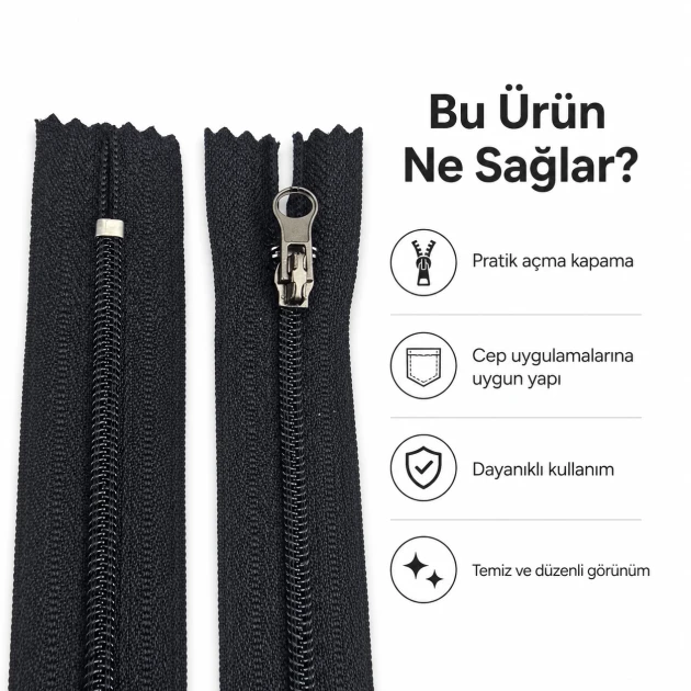 Nylon Pocket Zipper Combi Handle 16 cm T10