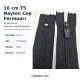 Nylon Pocket Zipper with Rubber Pull, 16 cm, #5 Bottom