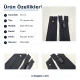 Nylon Pocket Zipper with Rubber Pull, 16 cm, #5 Bottom