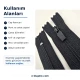 Nylon Pocket Zipper with Rubber Pull, 16 cm, #5 Bottom