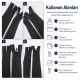 Pocket Zipper with Woven Tape 18 cm / 7.09 in for Bags, Pouches and Organizers Closed End ENC0018DTUL