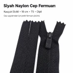 Nylon Reverse Pocket Zipper 18 cm #3 Bottom - ENC0018T5Ö
