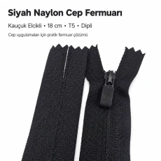 Nylon Reverse Pocket Zipper 18 cm #3 Bottom - ENC0018T5Ö
