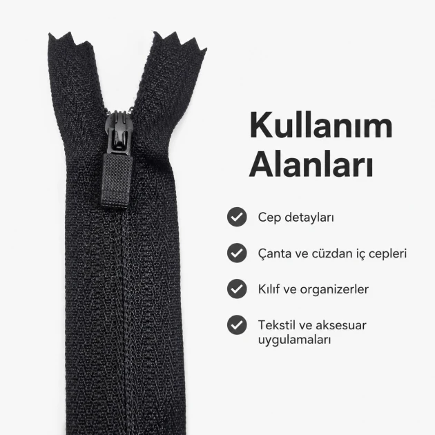Nylon Reverse Pocket Zipper 18 cm #3