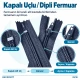 Cep Fermuarı Naylon 18 cm T7 Siyah Dipli, fermuarlı cepler için ideal kapama çözümü