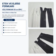 Skirt and Dress Zipper – Invisible 35 cm / 13.78 in Closed End ENC0035TUL