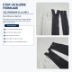 Invisible skirt and dress zipper 35 cm / 13.78 in closed end for seamless garment design