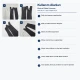 Invisible skirt and dress zipper 35 cm / 13.78 in closed end for seamless garment design