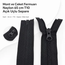 Jacket and Coat Zipper Nylon 65 cm / 25.59 in N5 Separating ENC0065T10