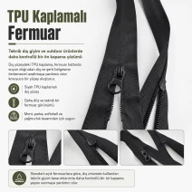 Mont ve Ceket Fermuarı Su Geçirmez 67 cm Açık Uçlu Separe ENC0067SG