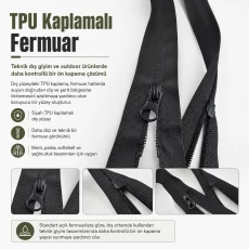 Mont ve Ceket Fermuarı Su Geçirmez 67 cm Açık Uçlu Separe ENC0067SG