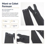 68 cm T10 Naylon Ters Mont ve Ceket Fermuarı – Açık Uçlu Separe Siyah 322 ENC0068T10