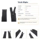72 cm T10 naylon ters mont ve ceket fermuarı açık uçlu separe siyah 322 ENC0072T10