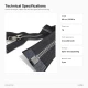49 cm / 19.29 in T6 Crocodile Tooth Molded Sweatshirt Zipper, Open-End Separating for hoodies and lightweight outerwear
