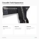 49 cm / 19.29 in T6 Crocodile Tooth Molded Sweatshirt Zipper, Open-End Separating for hoodies and lightweight outerwear