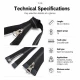 50 cm / 19.69 in T6 Crocodile Tooth Molded Sweatshirt Zipper, Open-End Separating for hoodies and jackets