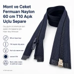 60 cm / 23.62 in N5 Nylon Coil Open-End Separating Zipper for Jackets and Coats EPR0060T10