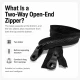 70 cm / 27.56 in T6 Molded Sweatshirt Zipper, Two-Way Open-End Separating EPR0070T6C for hoodies, jackets, and lightweight