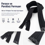 120 cm / 47.24 in N3 Reverse Nylon Coil Separating Zipper for Ferace and Long Modest Outerwear EZP00120S