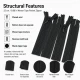 22 cm / 8.66 in Woven Tape Pocket Zipper for Bags, Cases and Organizers, Closed-End ZPG0022DKM